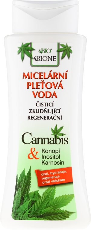 Oczyszczająca woda micelarna z ekstraktem z konopi - Bione Cosmetics Cannabis Micellar Water — Zdjęcie N1