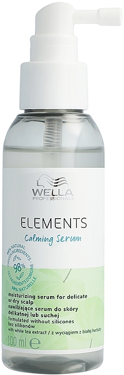 Nawilżające serum do wrażliwej lub suchej skóry głowy - Wella Professionals Elements Calming Serum — Zdjęcie N1