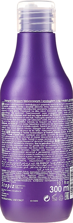 Rewitalizujący szampon do włosów z kwasem hialuronowym i algami - Stapiz Ha Essence Aquatic — Zdjęcie N2