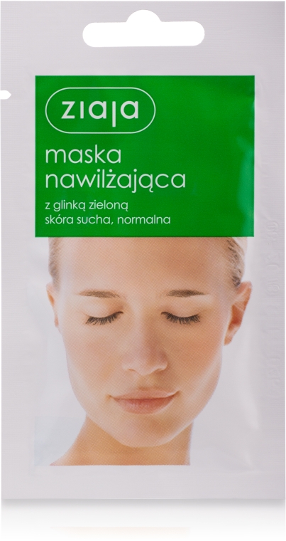 Nawilżająca maska do twarzy z zieloną glinką - Ziaja