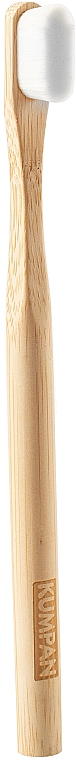 Bambusowa szczoteczka do zębów M07, z włosiem z mikrofibry - Kumpan Bamboo Toothbrush — Zdjęcie N1