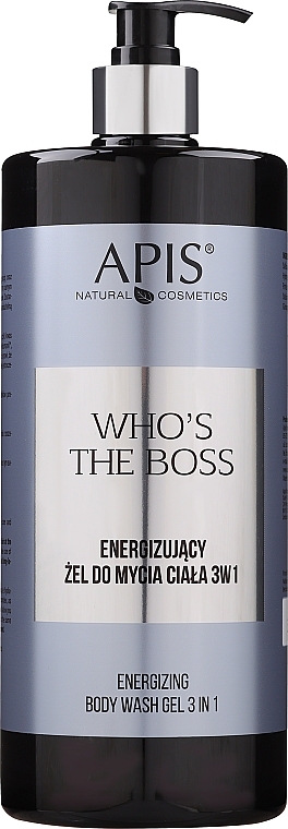 Energizujący żel do mycia ciała 3 w 1 - APIS Professional Who's The Boss Energizing Body Wash 3 In 1 — Zdjęcie N1