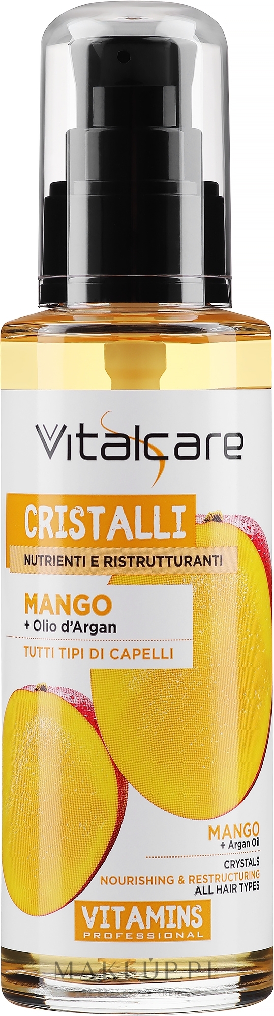 Płynne kryształki do włosów z olejkiem mango i arganowym - Vitalcare Professional Vitamins Liquid Crystals — Zdjęcie 100 ml