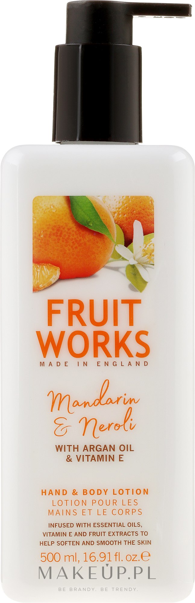 Balsam do rąk i ciała Mandarynka i neroli - Grace Cole Fruit Works Hand & Body Lotion Mandarin & Neroli — Zdjęcie 500 ml