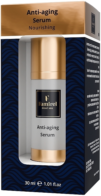 Odżywcze serum przeciwstarzeniowe z kwasem hialuronowym i kolagenem do twarzy - Famirel Anti-Aging Serum — Zdjęcie N2