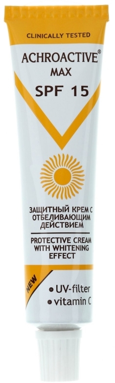 Ochronny krem wybielający SPF 15 - Achroactive Max Protective Cream With Whitening Effect — Zdjęcie N1