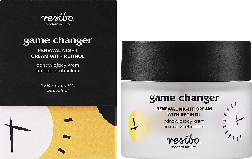 Naturalny krem do twarzy z retinolem - Resibo Came Changer Cream With Retinol — Zdjęcie N2