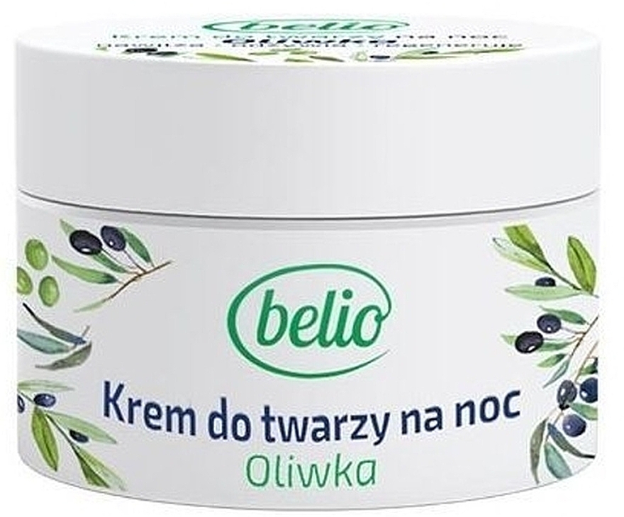 Krem do twarzy na noc - Silesian Pharma Belio Olive — Zdjęcie N1