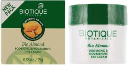 Kup Kojąco-odżywczy krem na noc do okolic oczu Bio migdały - Biotique Bio Almond Soothing & Nourishing Eye Cream