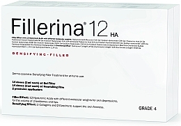 Kup System dermo-kosmetyczny - Fillerina 12 HA Densifying-Filler Intensive Filler Treatment Grade 4 (gel/28ml + cr/28ml + applicator/2 psc)