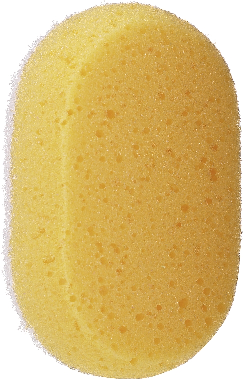 Gąbka pod prysznic, owalna, żółta - LULA — Zdjęcie N1