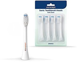 Kup Wymienne główki do szczoteczki do zębów, ZK0052, białe - Concept Sonic Toothbrush Heads Soft Clean