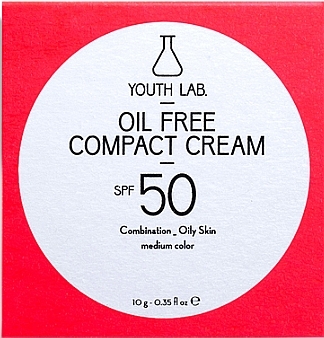 Bezolejowy krem do twarzy w kompakcie SPF 50 - Youth Lab. Oil Free Compact Cream SPF 50 — Zdjęcie N1