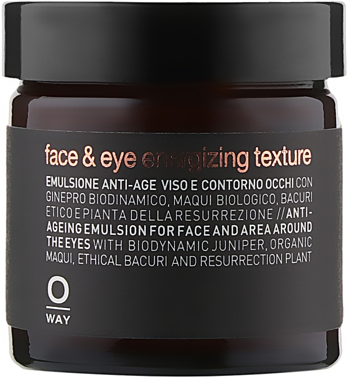 Emulsja przeciwstarzeniowa do twarzy i okolic oczu - Oway Man Face & Eye Energizing Texture — Zdjęcie N1