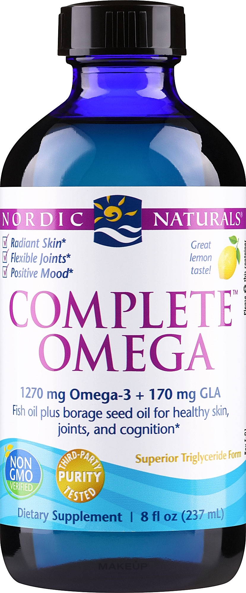 Kompleks kwasów Omega w płynie - Nordic Naturals Complete Omega Lemon  — Zdjęcie 237 ml