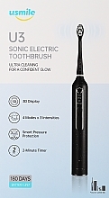 Elektryczna szczoteczka do zębów U3, czarna - Usmile Sonic Electric Toothbrush U3 Starry Black — Zdjęcie N1