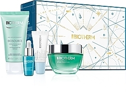 Zestaw - Biotherm Aquasource (f/gel/50ml + f/foam/50ml + elixir/7ml + lip/balm/5ml) — Zdjęcie N1