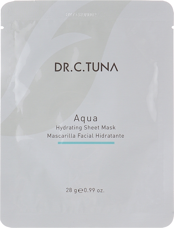 Nawilżająca maska ​​w płachcie - Farmasi Dr. C. Tuna Aqua Hydrating Sheet Mask — Zdjęcie N1