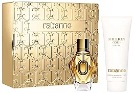 Zestaw - Paco Rabanne Million Gold For Her (edp/50ml+b/lot/100ml) — Zdjęcie N1