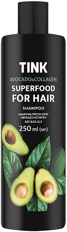 Szampon przeciwłupieżowy Awokado i kolagen - Tink SuperFood For Hair Avocado & Collagen Shampoo — Zdjęcie N1