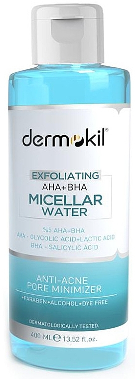 Płyn micelarny z niacynamidem - Dermokil Exfoliating AHA+BHA Micellar Water — Zdjęcie N1