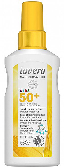 Spray przeciwsłoneczny dla dzieci SPF 50 - Lavera Kids Sensitive Sun Spray — Zdjęcie N1