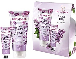 Zestaw - Dermacol Lilac Flower Set (h/cr/30ml + sh/cr/200ml) — Zdjęcie N1