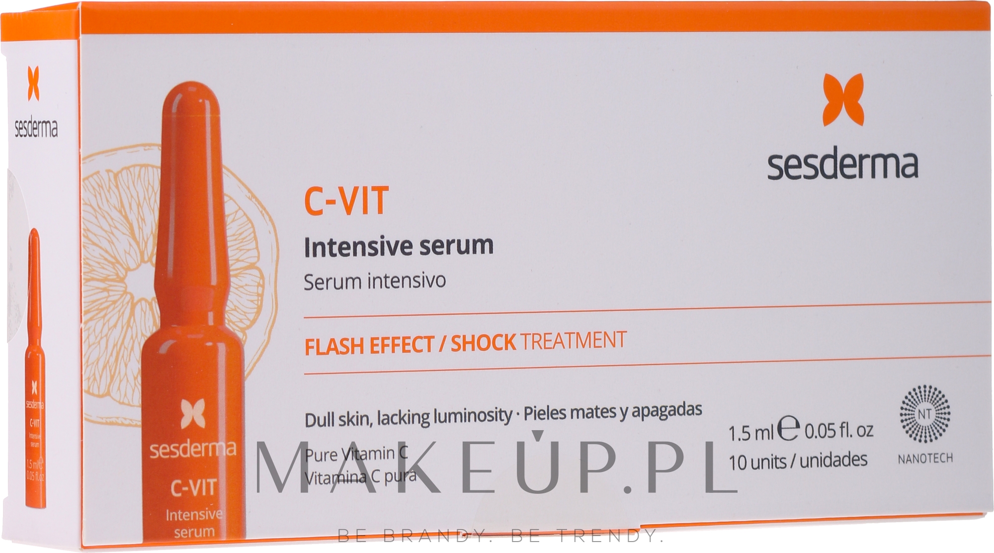 Intensywne serum w ampułkach do twarzy - SesDerma Laboratories C-Vit Intensive Serum — Zdjęcie 10 x 1.5 ml