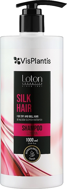 Szampon do włosów suchych i matowych z ekstraktem jedwabnym - Vis Plantis Loton Silk Hair Shampoo — Zdjęcie N2