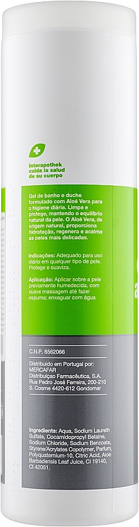 Odświeżający żel pod prysznic z ekstraktem z aloesu - Interapothek Gel De Bano Aloe Vera — Zdjęcie N6