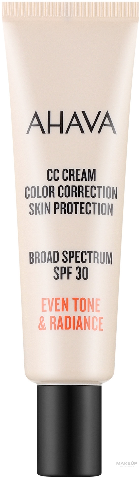 Krem CC korekcyjny do twarzy - Ahava CC Cream Color Correction Skin Protection SPF 30 — Zdjęcie 30 ml