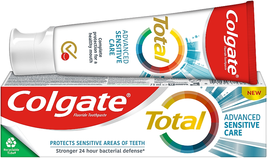 Pasta do zębów z fluorem dla wrażliwych zębów - Colgate Total Advanced Sensitive Care Toothpaste — Zdjęcie N3