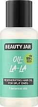 Kup PRZECENA! Olej regenerujący do rozdwojonych końcówek włosów z mieszanką 7 olejów roślinnych - Beauty Jar Oil La-La Regenerating Hair Oil For Split Ends *