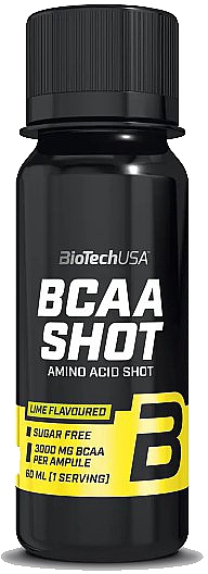 Kompleks aminokwasów z wapnem do picia - BioTechUSA BCAA Shot Lime Amino Acid Shot — Zdjęcie N1