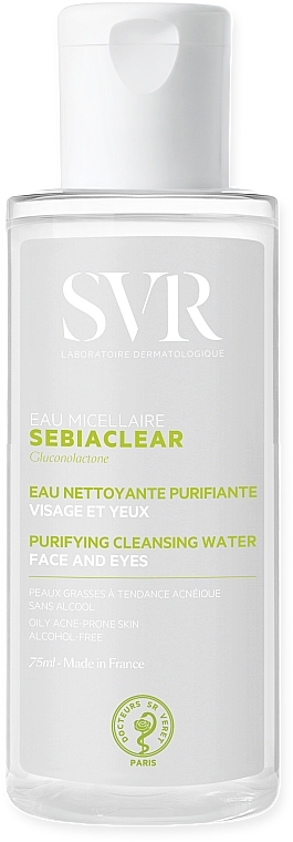 Oczyszczająca woda micelarna - SVR Sebiaclear Purifying Cleansing Water — Zdjęcie N2