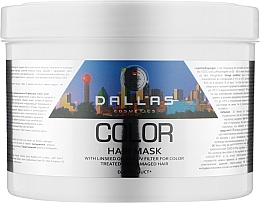 Kup Maska do włosów farbowanych z olejem lnianym i filtrem UV - Dalas Cosmetics Color