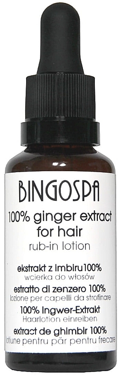 Lotion do włosów ze 100% ekstraktem z imbiru - BingoSpa 100% Ginger Extract For Hair — Zdjęcie N1