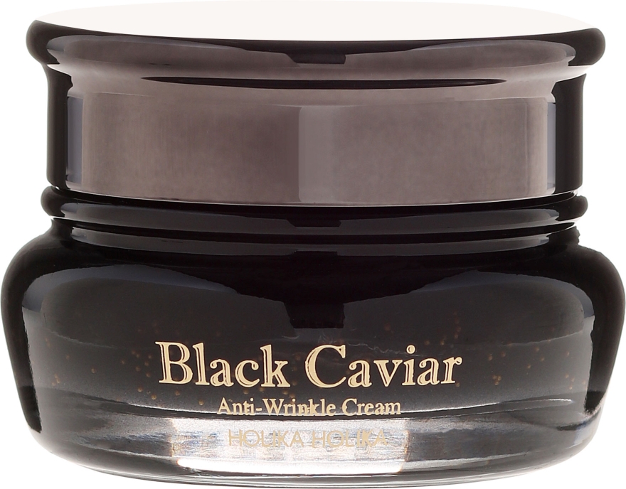 Przeciwzmarszczkowy krem regenerujący do twarzy z ekstraktem z czarnego kawioru - Holika Holika Black Caviar Anti-Wrinkle Cream — фото N1