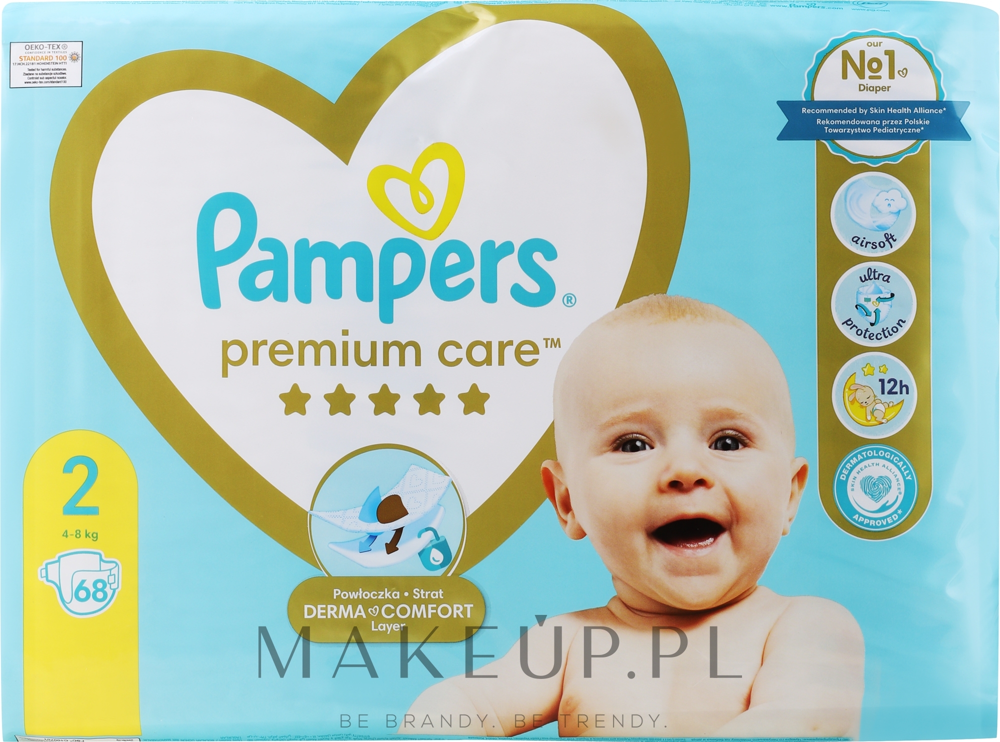 Pieluchy Premium Care Newborn (4-8 kg), 68 szt - Pampers — Zdjęcie 68 szt