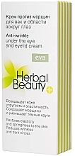 Krem przeciwzmarszczkowy na powieki i okolice oczu - Eva Natura Herbal Beauty Anti-Wrinkle Under The Eye And Eyelid Cream — Zdjęcie N2
