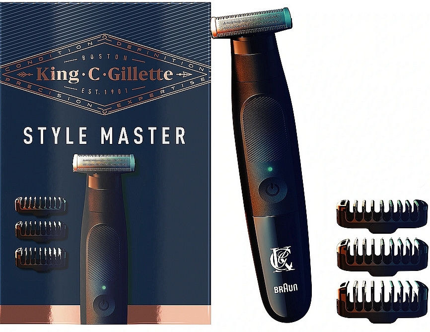 Elektryczny trymer dla mężczyzn - Gillette King C. Style Master — Zdjęcie N1