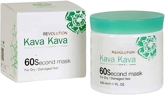 Maska do włosów zniszczonych i suchych 60 sekund - Kava Kava 60 Second Mask For Dry Damaged Hair — Zdjęcie N1