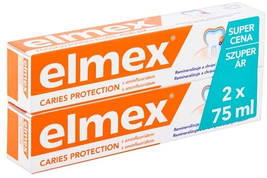 Zestaw past do zębów - Elmex Caries Protection Toothpaste (toothpaste 2 x 75 ml) — Zdjęcie N1