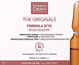 Kup Ampułki do pielęgnacji twarzy - Martiderm Formula N10 HD Color Touch SPF 30