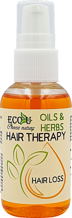 Wzmacniający olejek przeciw wypadaniu włosów - Eco U Hair Therapy Oils & Herbs Hair Loss — Zdjęcie N1
