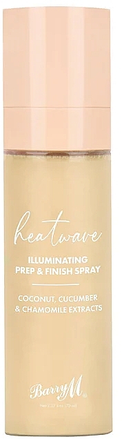 Rozświetlający spray do twarzy - Barry M Heatwave Illuminating Prep & Finish Spray — Zdjęcie N1