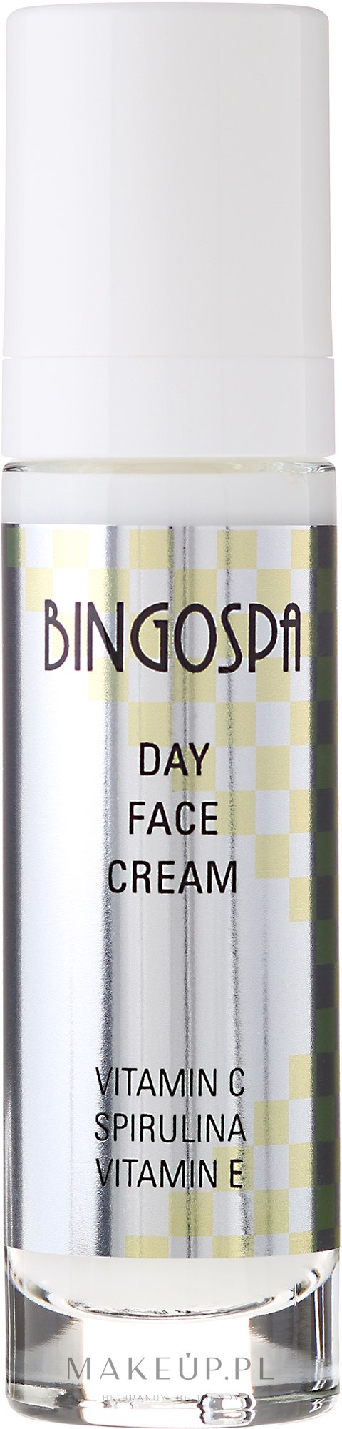 Krem do twarzy na dzień z witaminami C i E i spiruliną - BingoSpa Day Face Cream — Zdjęcie 50 g