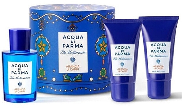 Acqua Di Parma Blu Mediterraneo Arancia Di Capri - Zestaw (edt/75ml + b/wash/40ml + b/lot/40ml) — Zdjęcie N1