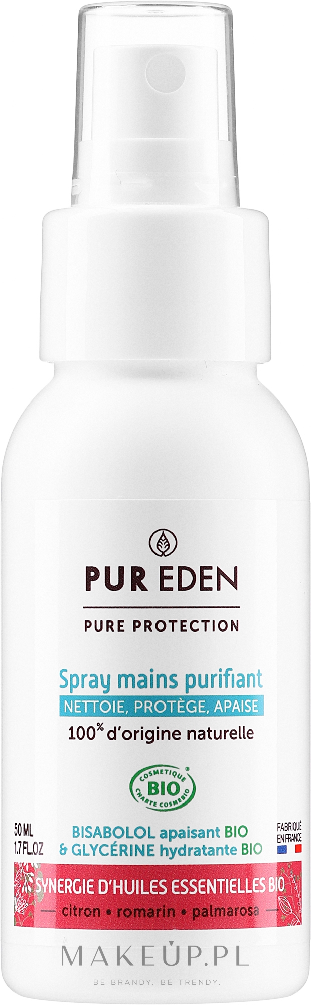Ochronny spray do rąk - Pure Eden Pure Protection  — Zdjęcie 50 ml