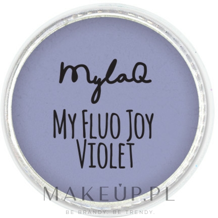Pyłek do stylizacji paznokci - MylaQ My Fluo Joy — Zdjęcie Violet